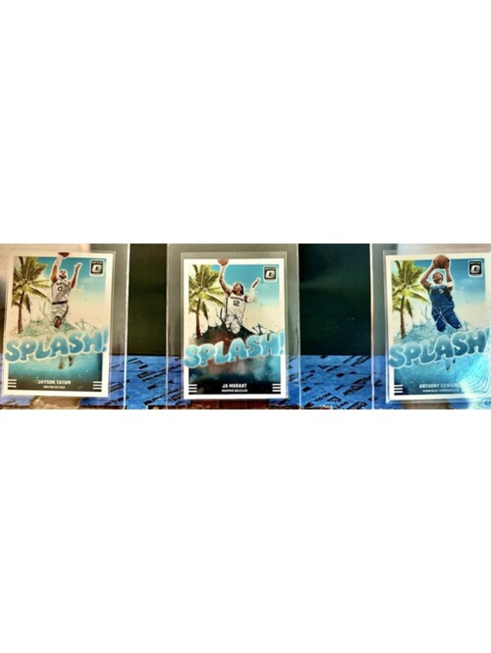 2024-25 Donruss Optic Anthony Edwards Splash! #7 & 2 Bonus Cards